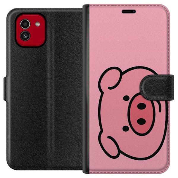 Samsung Galaxy A03 Plånboksfodral Kawaii Piggy
