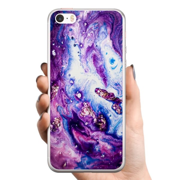 Apple iPhone SE (2016) TPU Mobilskal Galaxy Marble