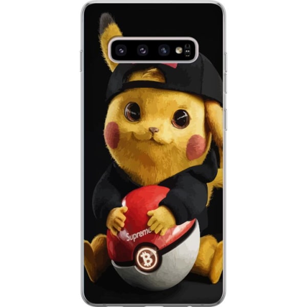 Samsung Galaxy S10+ Läpinäkyvä kuori Pikachu Supreme
