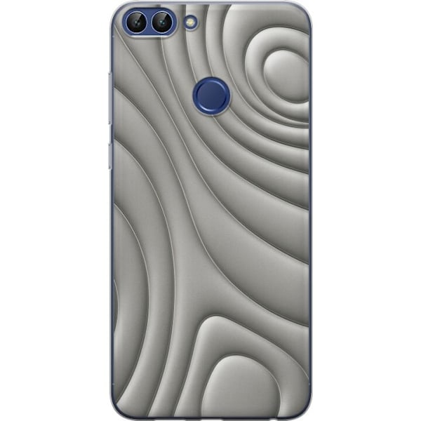 Huawei P smart Läpinäkyvä kuori Hopea-aallot