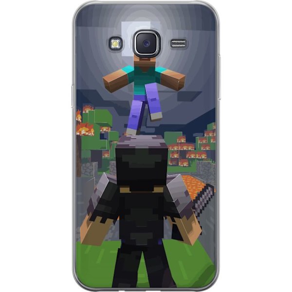 Samsung Galaxy J5 Gjennomsiktig deksel Minecraft