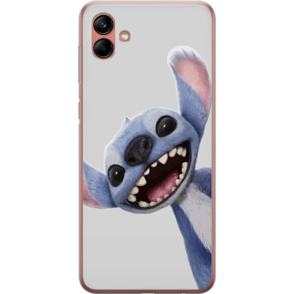 Samsung Galaxy A04 Genomskinligt Skal Stitch i Fart – Kawaii Design för Fans & Barn