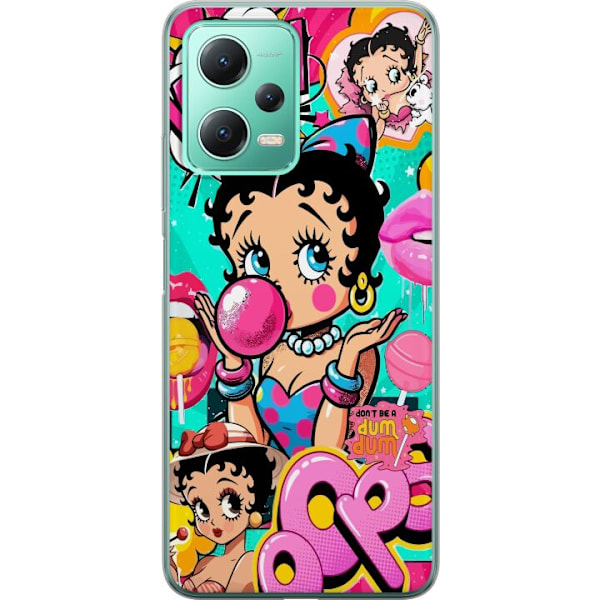 Xiaomi Redmi Note 12 Läpinäkyvä kuori Betty Boop