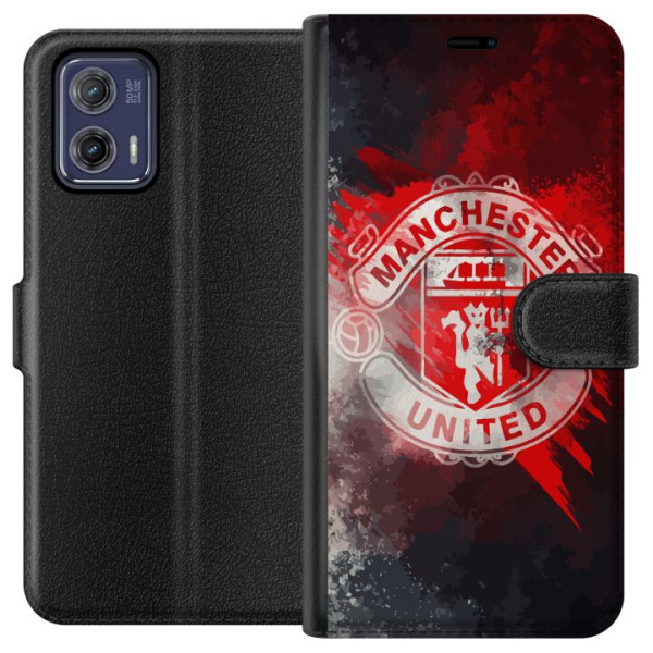 Motorola Moto G73 Plånboksfodral Manchester United
