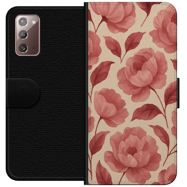 Samsung Galaxy Note20 Plånboksfodral Rose Bloom