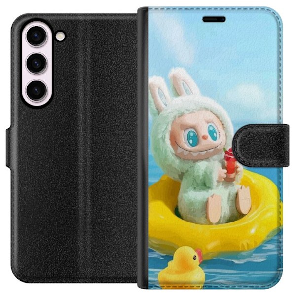 Samsung Galaxy S23+ Lompakkokotelo Labubu Stripe Attack - Raidat kohtaavat hirviöt