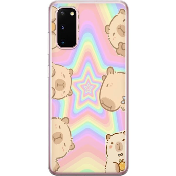 Samsung Galaxy S20 Gennemsigtig cover Kawaii Capybara Galaxy S