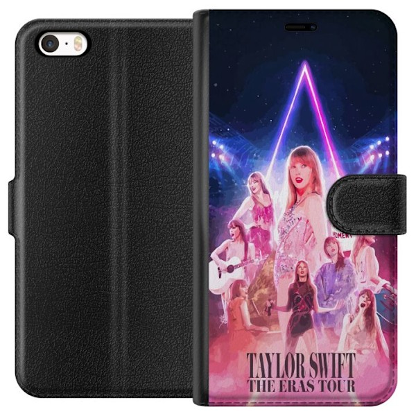 Apple iPhone 5 Tegnebogsetui Taylor Swift Galaxy Neon