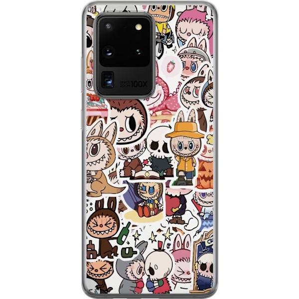Samsung Galaxy S20 Ultra Läpinäkyvä kuori Labubu All-Stars – POP MART Erikoispainos