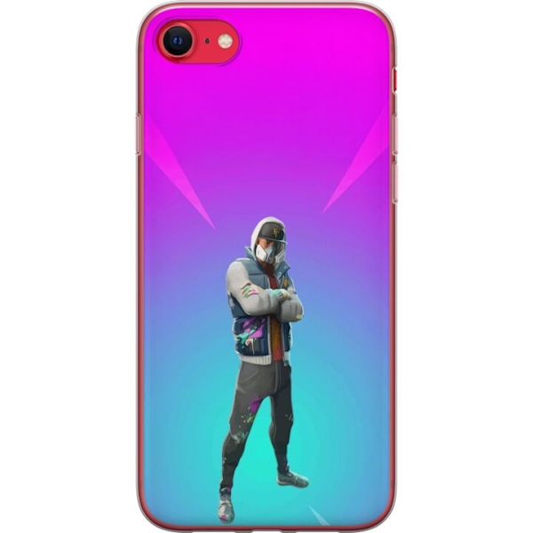 Apple iPhone 8 Gjennomsiktig deksel svart ridder fortnite