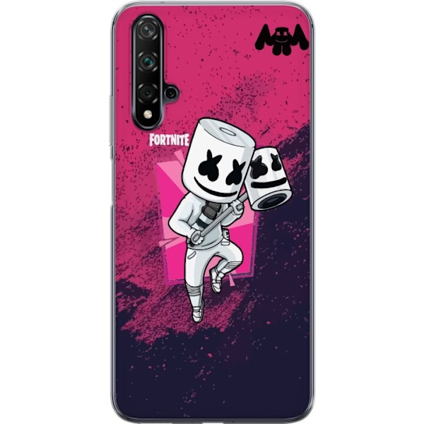Huawei nova 5T Gjennomsiktig deksel Marshmello Fortnite Skin E
