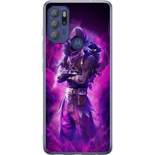 Motorola Moto G60S Gennemsigtig cover Fortnite Ravnen