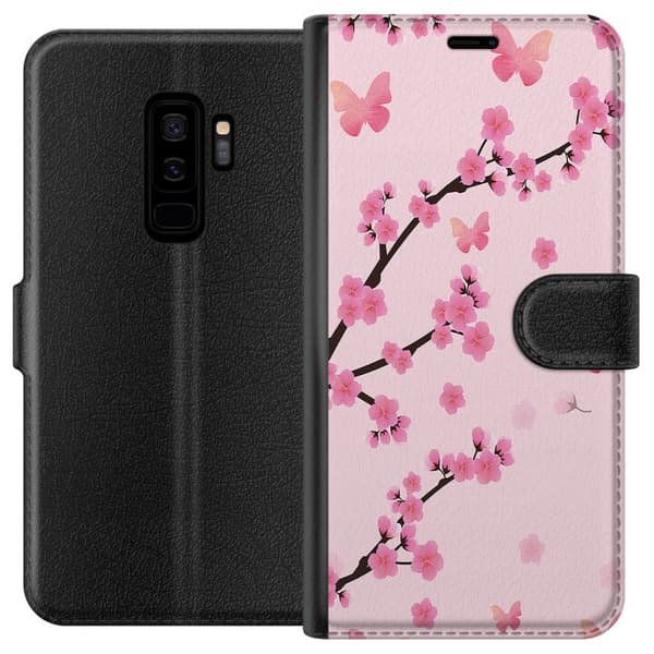 Kompatibel Tegnebogsetui til Samsung Galaxy S9+ Blomster