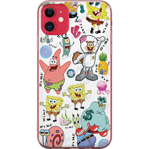 Apple iPhone 11 Gennemsigtig cover SpongeBob SquarePants