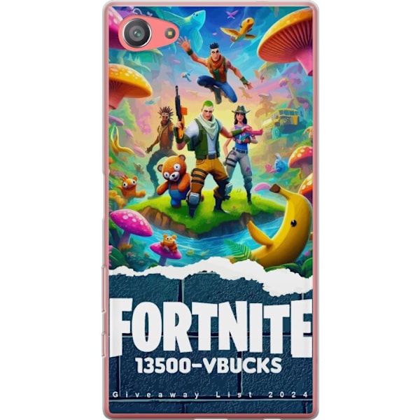 Sony Xperia Z5 Compact Gjennomsiktig deksel Fortnite