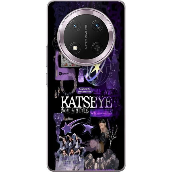 Kompatibel Mobilcover til Honor Magic7 Lite KATSEYE lila stjärncollage lilla