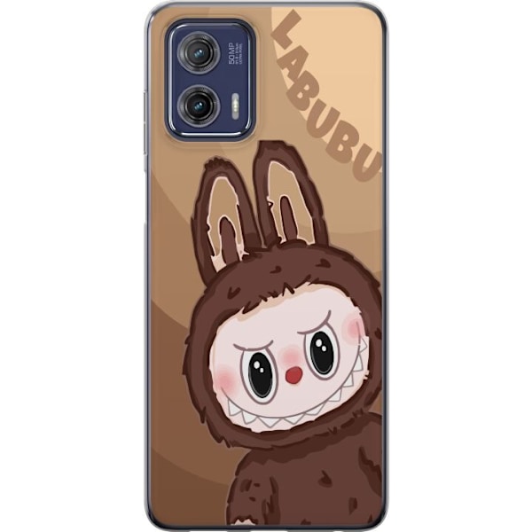 Motorola Moto G73 Läpinäkyvä kuori Labubu Pilvipieni - Valk