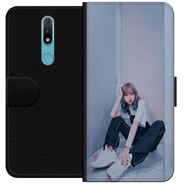 Nokia 2.4 Tegnebogsetui Lisa from Blackpink – K-pop Style Ic