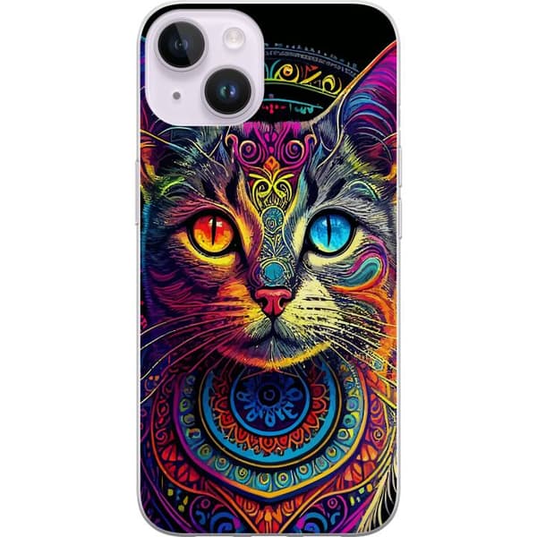 Kompatibelt Mobildeksel til Apple iPhone 14 Katt