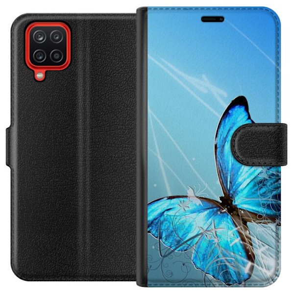 Samsung Galaxy A12 Tegnebogsetui Sommerfugl
