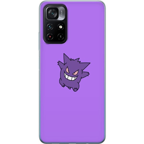 Xiaomi Poco M4 Pro 5G Genomskinligt Skal Gengar Pokémon