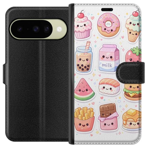Kompatibel Tegnebogsetui til Google Pixel 10 pixelmonster grön