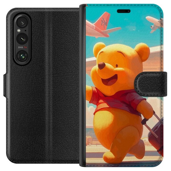 Sony Xperia 1 V Plånboksfodral Nalle Puh Reser