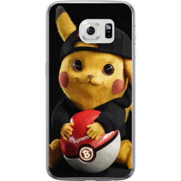 Samsung Galaxy S6 edge Läpinäkyvä kuori Pikachu Supreme