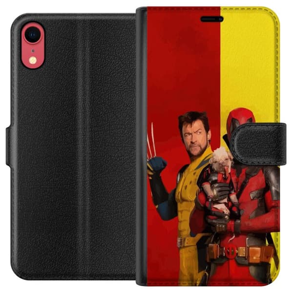 Kompatibelt Plånboksfodral till Apple iPhone XR Deadpool & Wolverine