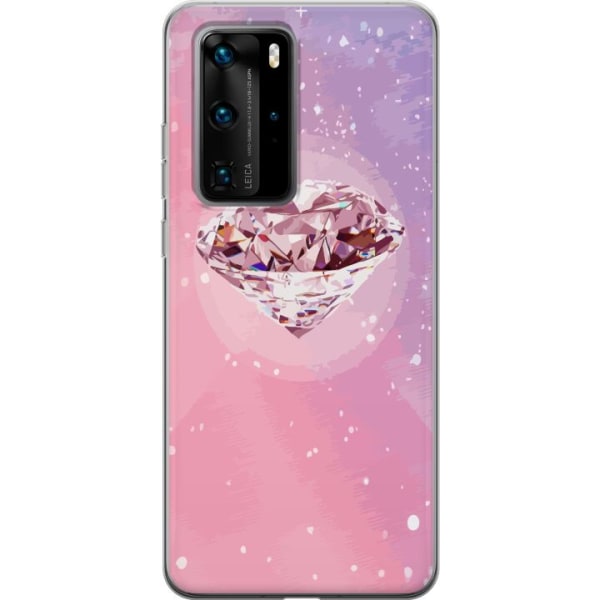 Huawei P40 Pro Gennemsigtig cover Glitter Diamant