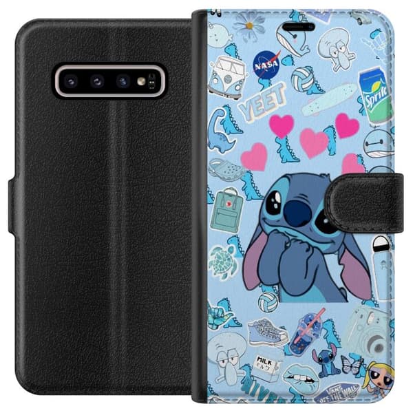 Kompatibelt Lommeboketui til Samsung Galaxy S10+ Strikk