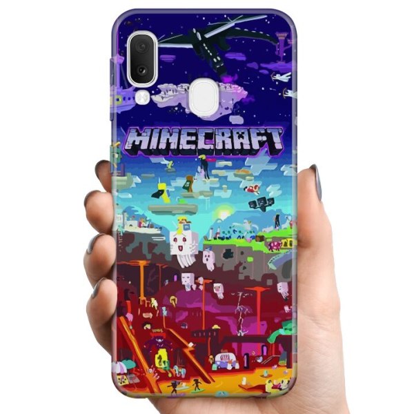 Samsung Galaxy A20e TPU Mobildeksel MineCraft