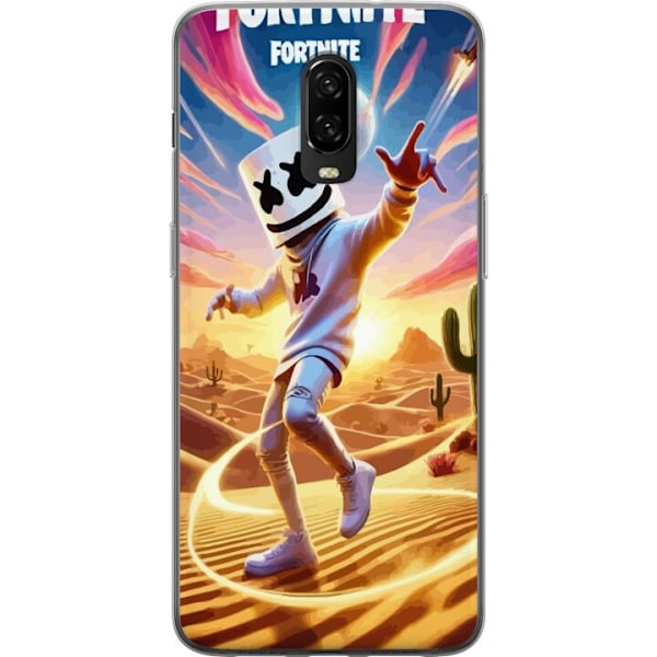 OnePlus 6T Läpinäkyvä kuori Fortnite