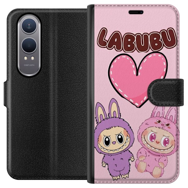 OnePlus Nord CE4 Lite Lommeboketui Labubu Pink Monster