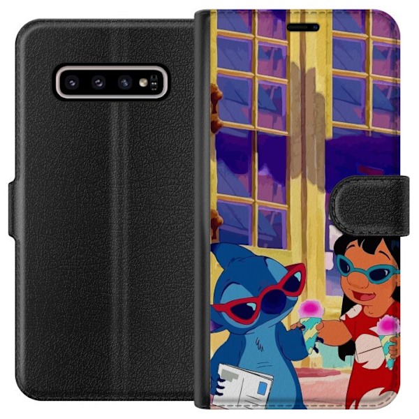 Samsung Galaxy S10+ Plånboksfodral lilo and stitch 2025