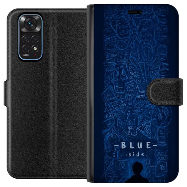 Kompatibelt Plånboksfodral till Xiaomi Redmi Note 11 Blue Side illustration blå