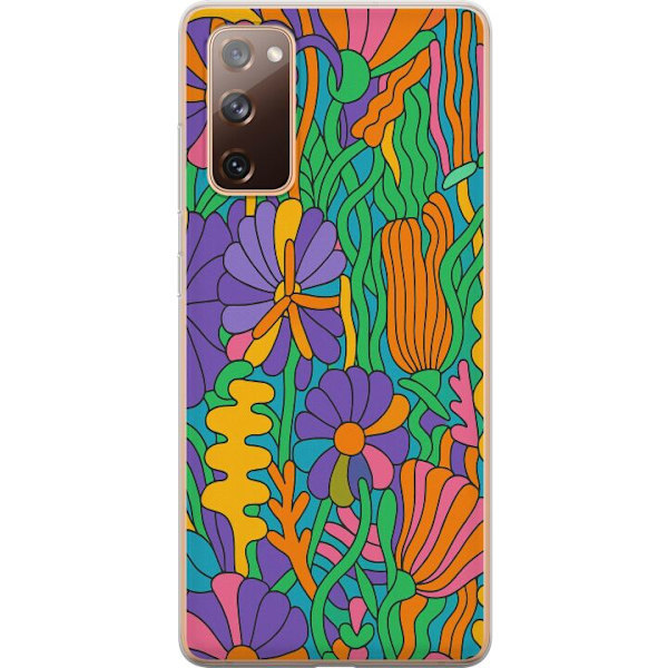 Samsung Galaxy S20 FE Läpinäkyvä kuori Värien räjähdys