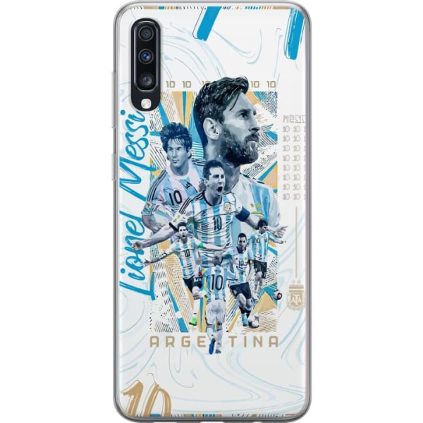 Samsung Galaxy A70 Gennemsigtig cover Lionel Messi