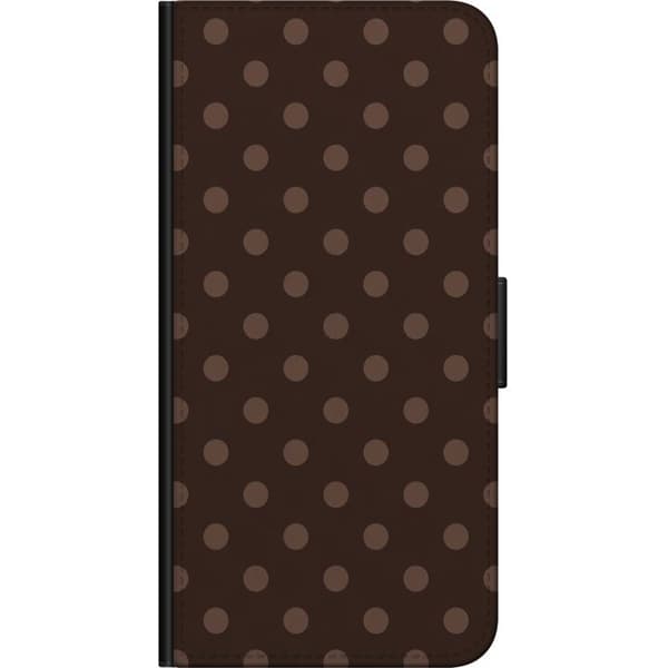 Kompatibelt Plånboksfodral till Xiaomi Redmi Note 9 Pro Bruna chokladprickar brun