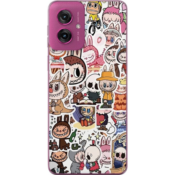 Motorola Moto G55 Genomskinligt Skal Labubu All-Stars – POP