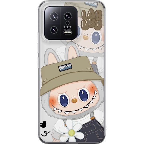 Xiaomi 13 Läpinäkyvä kuori Labubu Minimal Mood - Yksinkertainen ja tyylikäs hirviösuunnittelu