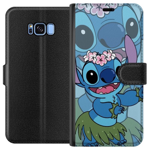 Samsung Galaxy S8 Plånboksfodral Stitch under Stjärnorna – Magisk Anime-stil