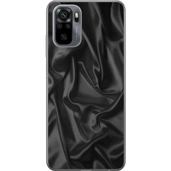 Xiaomi Redmi Note 10 Gennemsigtig cover Silke Sort