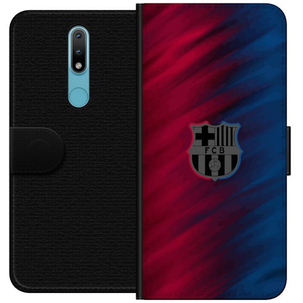 Nokia 2.4 Plånboksfodral FC Barcelona