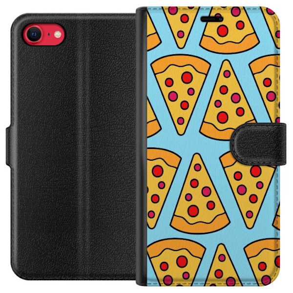 Apple iPhone 16e Lompakkokotelo Pizza Malli