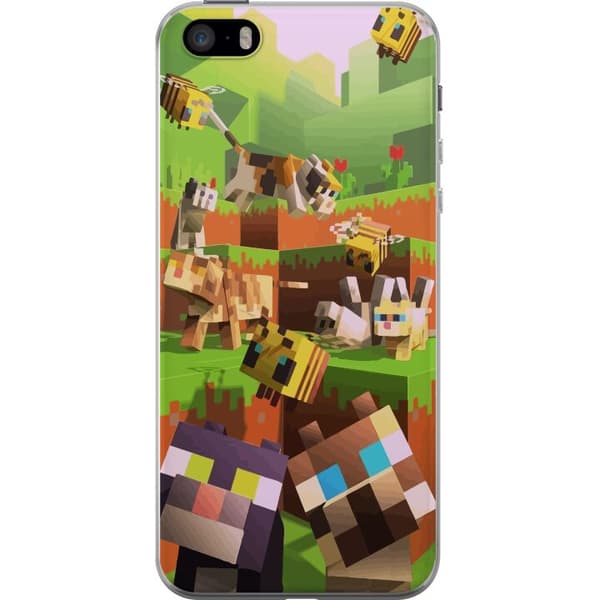 Kompatibelt Mobildeksel til Apple iPhone SE (2016) MineCraft