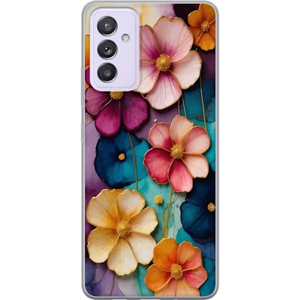 Samsung Galaxy A82 5G Gennemsigtig cover Blomster Farver