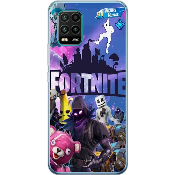 Xiaomi Mi 10 Lite 5G Läpinäkyvä kuori Fortnite