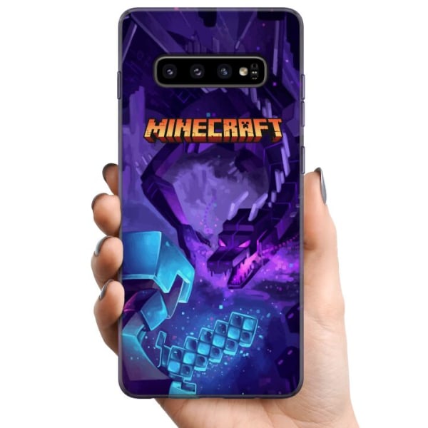 Samsung Galaxy S10 TPU Mobilcover Minecraft