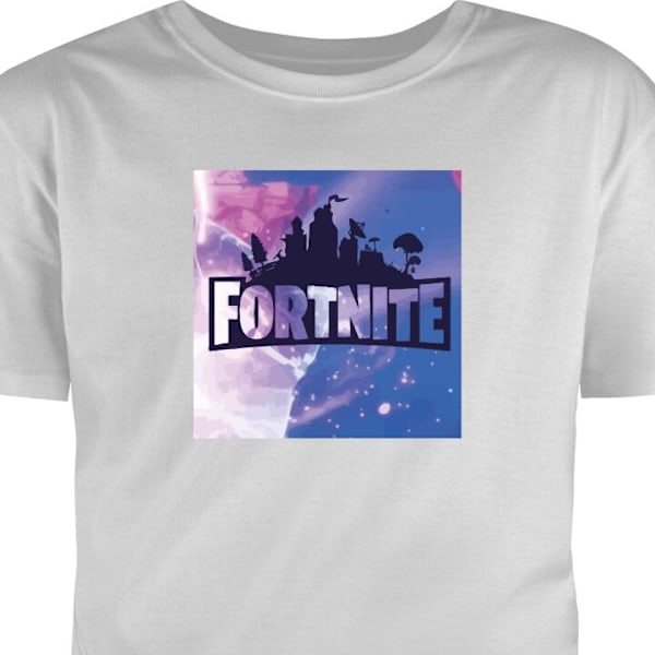 T-shirt til Voksen | Klassisk Voksen T-shirt Fortnite grå S